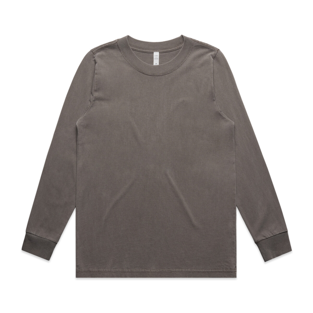 Front view of customizable women's long sleeve tee