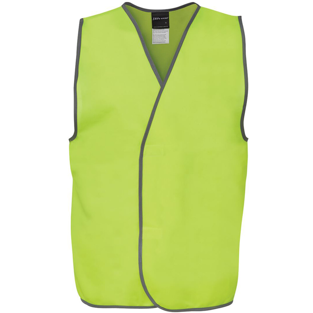 Front View of JB's Wear HI VIS SAFETY VEST
